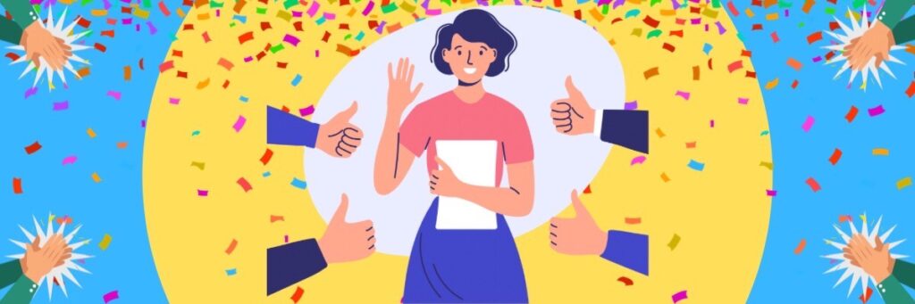 多くの人達から認められ、褒めたたえられる