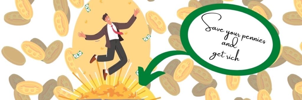 Plant Growing In Savings Coins - Investment And Interest Concept